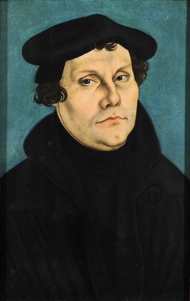 Portrait of Martin Luther by Lucas Cranach the Elder, 1528